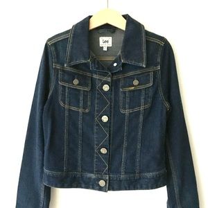 LEE Girls dark blue denim jacket SZ 8y/126cm. Never worn.